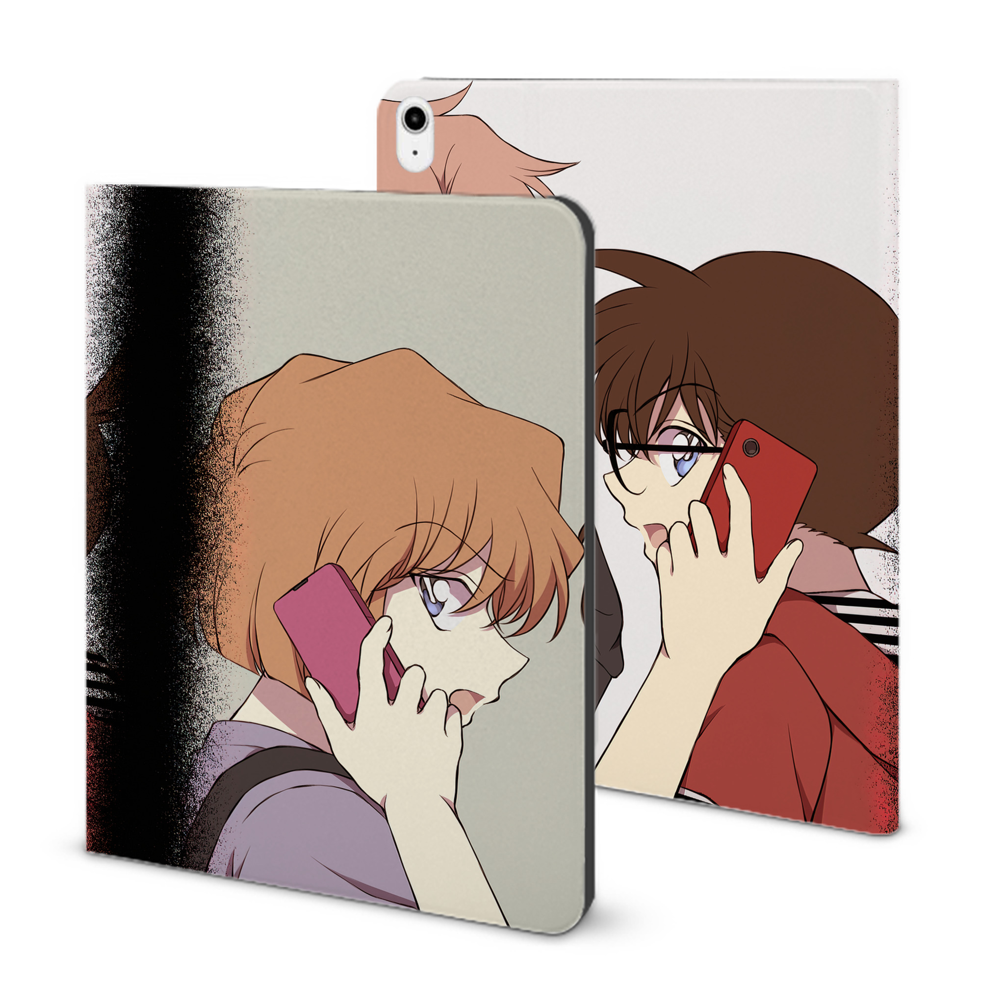 （画像用） 名探偵コナン Detective Conan IPadケース ペンホルダー付き ブックスタイルデザイン